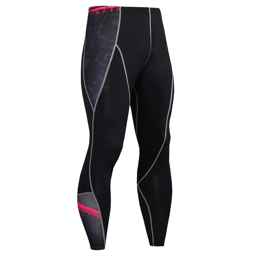 

2019 New Compression Pants Men Running Tights Joggers Crossfit Sport Leggings Gym Pants Basketball Sportswear Mens Trousers MMA
