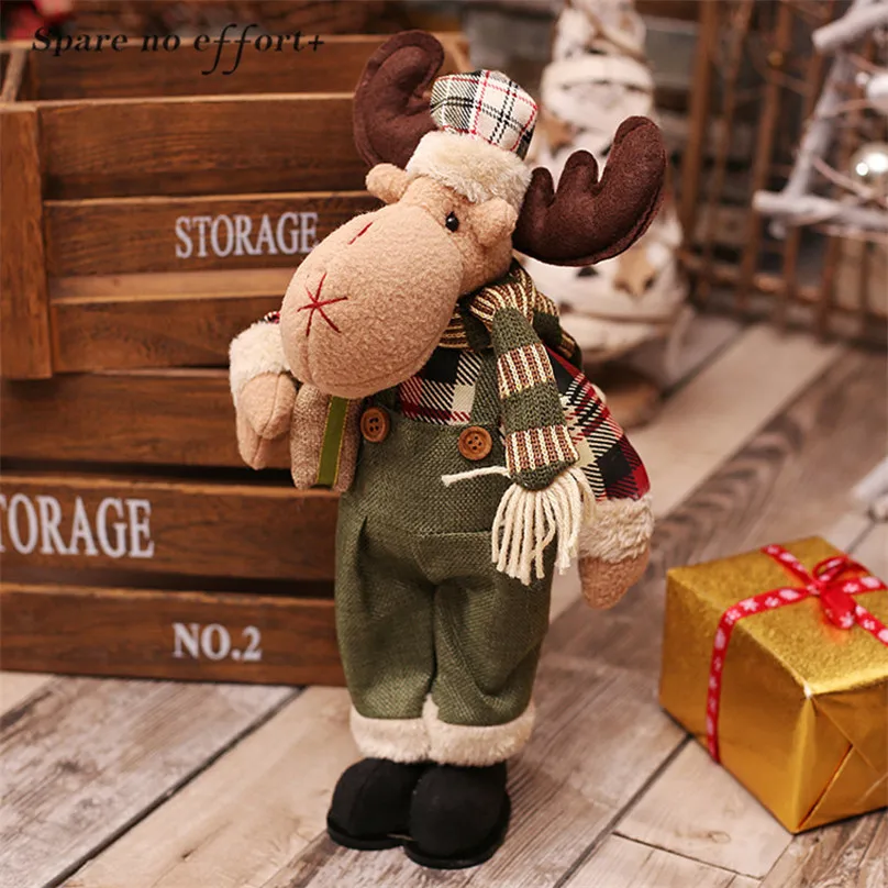 Рождественские подарки на день рождения для друзей и влюбленных, милые семейные куклы Санта-Клауса, снеговика, лося, новогодние украшения для дома