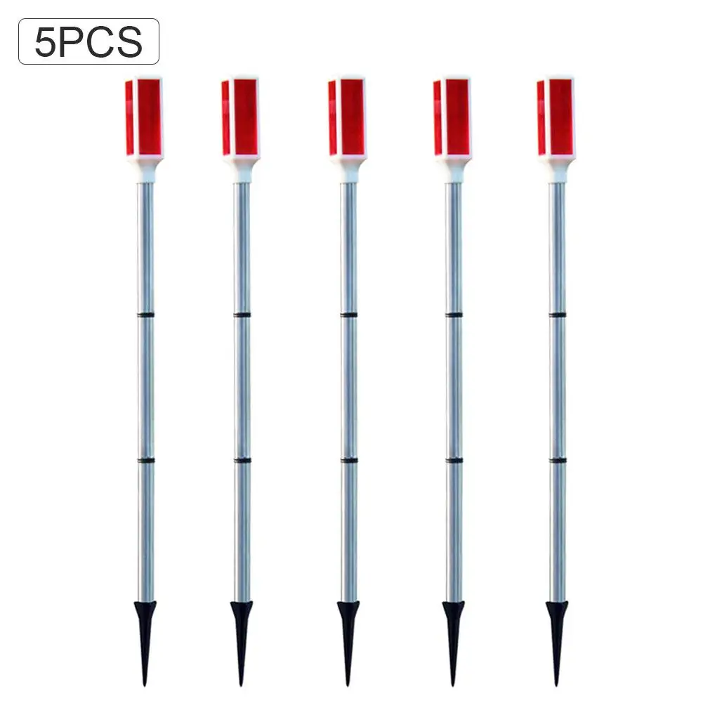 

5PCS Solar Traffic Roadblock Pole Light Warning Light Waterproof LED Strobe Lamp Signal Light Solar Roadblock Lamp
