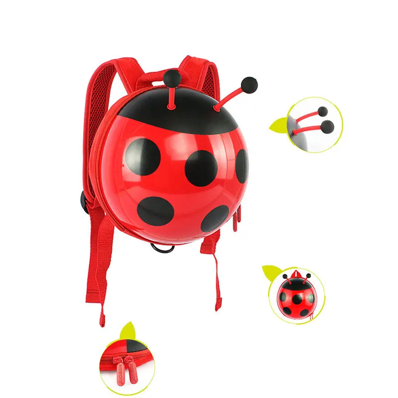 Kids Backpacks Mini Ladybug 3D Cartoon Printed School Bag Boy Girl Bag Kids Baby Bags for Kindergarten Cool Children Present