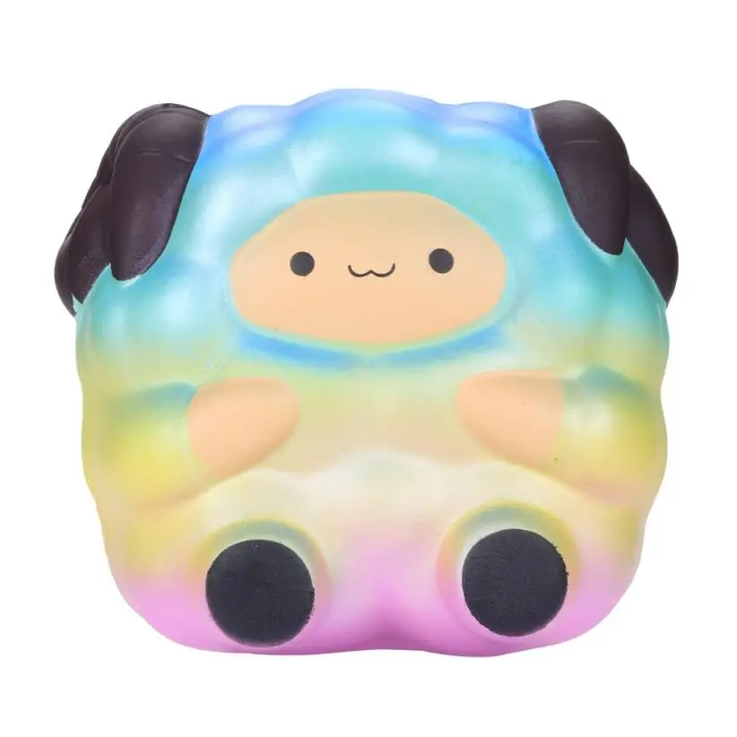 

#5001 5.5''Squishi Jumbo Rainbow Sheep Soft Slow Rising Cream Scented Stress Relief Toy DROPSHIPPING New Arrival hot sales