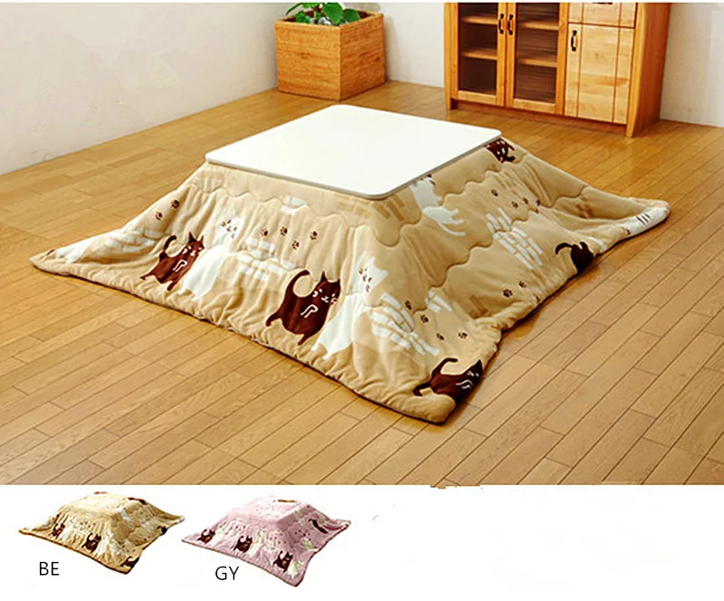 2pcs/set Washable Kotatsu Futon&Mattress 190x190cm/190x240cm Patchwork Cotton Soft Friendly Quilt Japanese Kotatsu Table Cover