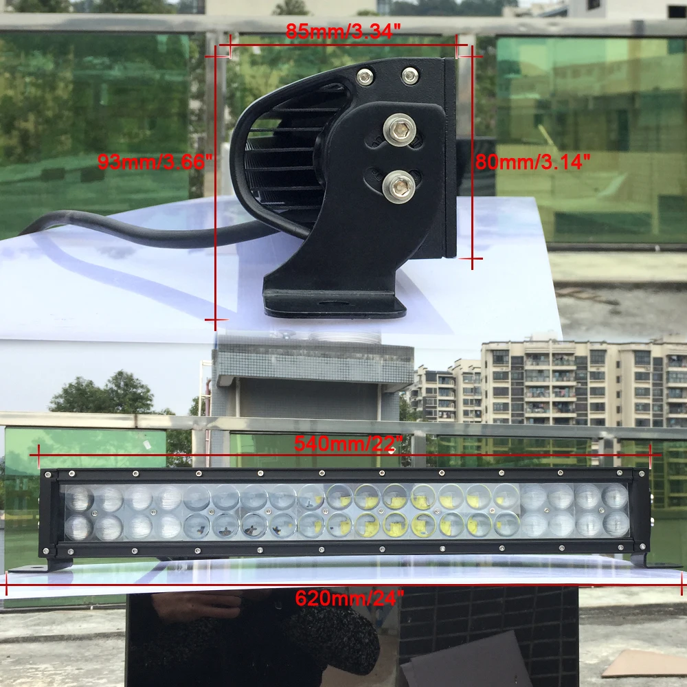 5D 22 Inch 200W Led Work Light Bar For Tractor Boat OffRoad 4WD 4x4 Truck SUV ATV 12V 24V Lada Niva Combo Driving Bar Lights