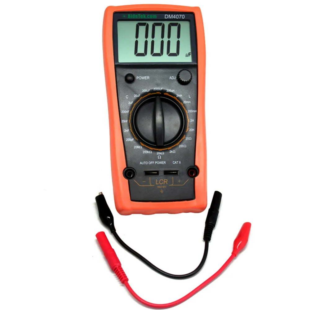 AideTek Новый DM4070 LCR измеритель емкости 2000 мкФ сравните с мультиметром|dm4070 lcr meter|lcr