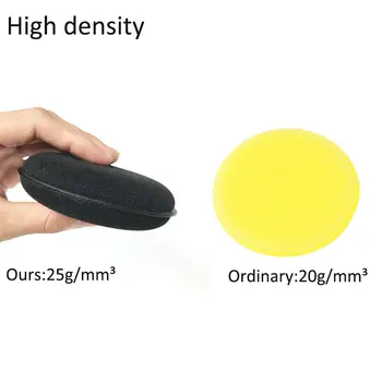 

Black Polishing Sponges Washable Round Crimping Cleaning Tool Microfiber