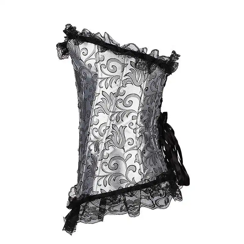 Sexy Gorset Steampunk Clothing Gothic Lace Up Corset Steel Boned Corset Overbust Bustier Waist Cincher Body Shaper Sexy Corselet (9)