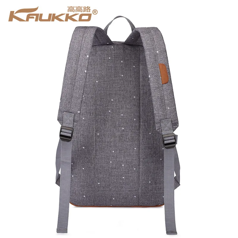 KAUKKO брендовый рюкзак с принтом в горошек для мужчин и женщин школьные сумки