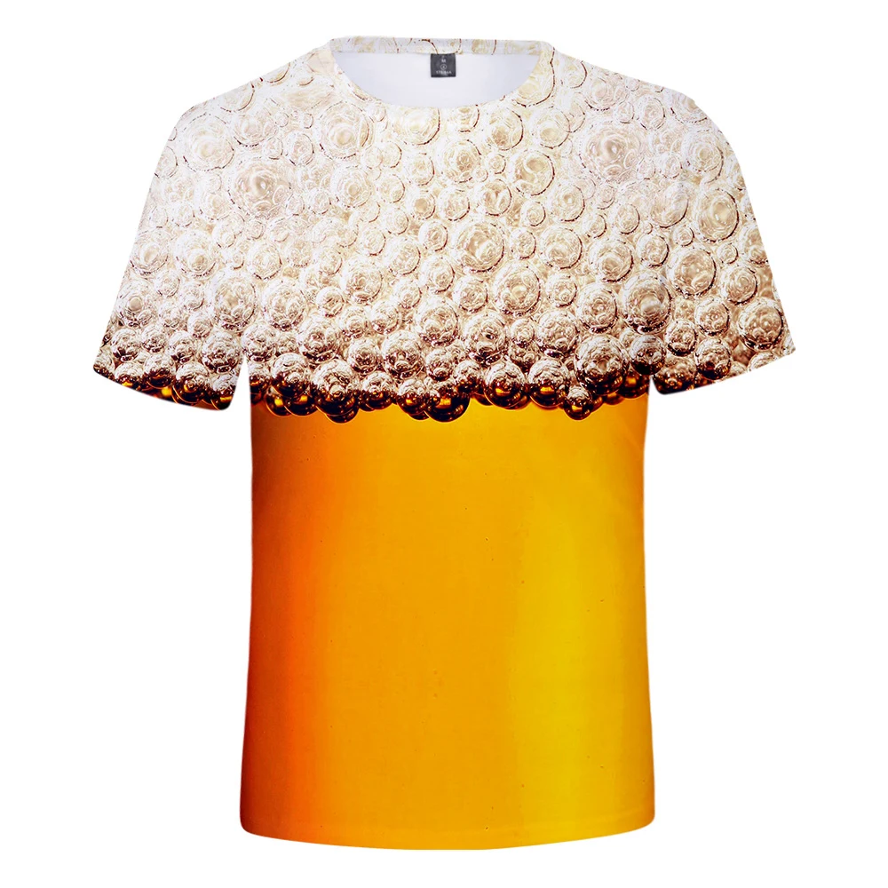 Футболка с 3D принтом «день пива» мужская летняя футболка «день пива» модные футболки с круглым вырезом и короткими рукавами Повседневные 3D топы для женщин/мужчин крутые 3D футболки