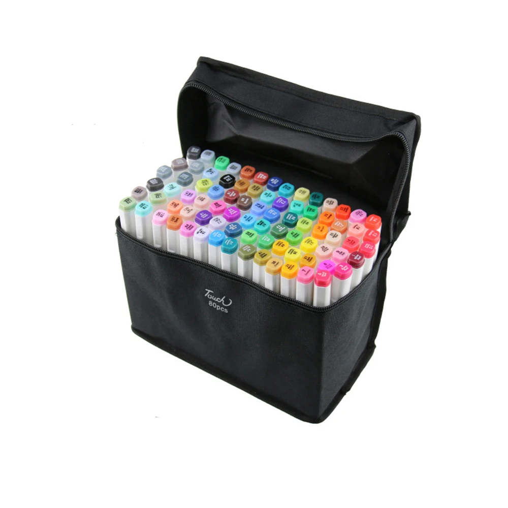 

80 Color Multi SET TOUCHNEW 6 Alcohol Graphic Art Twin Tip Pen Marker