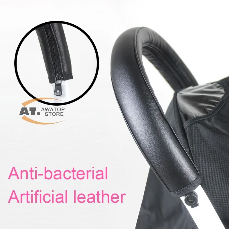 orbit baby stroller accessories Generic Artificial Leather Sleeve Cover of Handlebar Consoles For Babyzen YOYO Stroller best travel stroller for baby and toddler