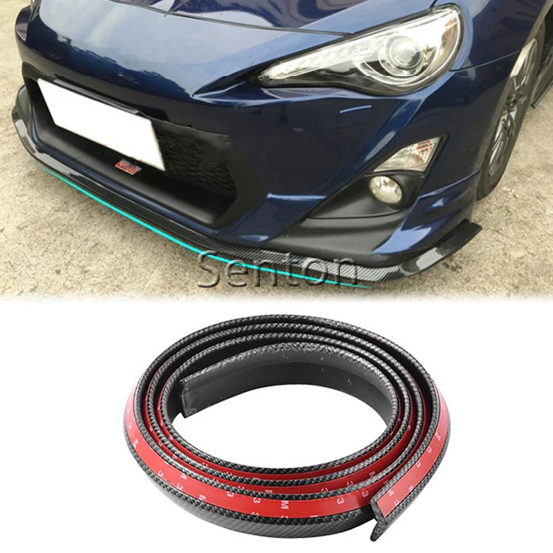 

Car Carbon Fiber Front lip 2.5M Styling For Nissan Qashqai X-TRAIL Juke TIIDA Note Almera March For Mazda 3 6 2 CX-5 CX5 CX-7