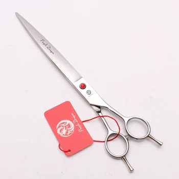 

9.0" 24cm JP 440C Shiny Purple Dragon Clippers for dogs Big Size Scissors Straight Cutting Shears Pets Hair Shears Add Bag Z4005