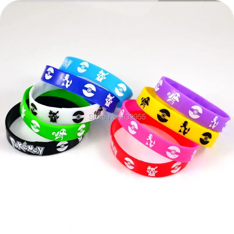

10x Pokemon Go Team Valor Mystic Instinct silicone bracelet bangle wristband anime cartoon fashion jewelry Children Part Gift
