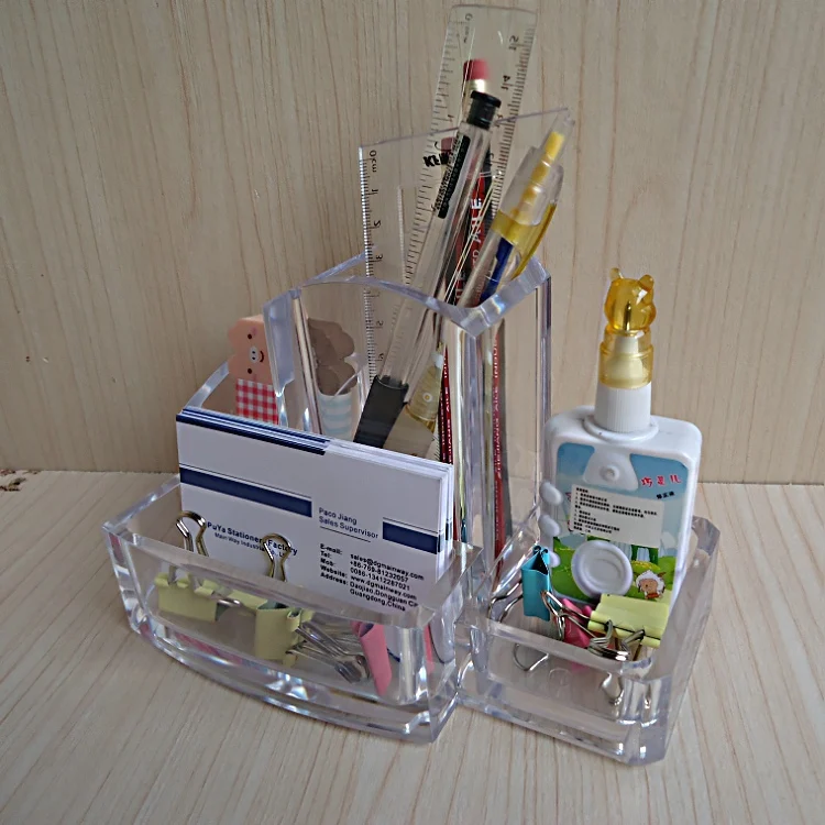 Acrylic pen holder creative fashion multifunction pen holder storage