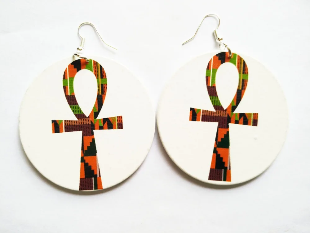 2018 Новое поступление фотография одна сторона WE 0676|wooden earrings|cross earringsearrings new arrival |