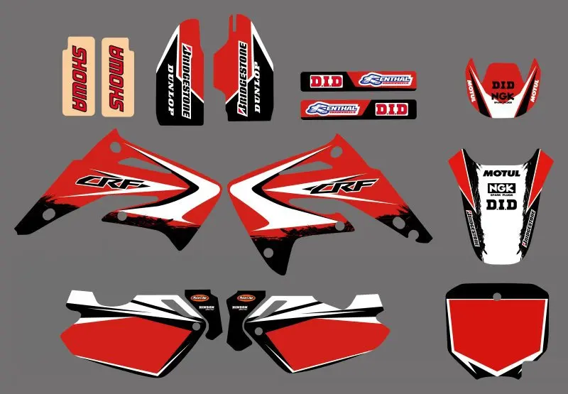 Набор стикеров для Honda CR85 CR85R CR 85 85R 2003 2004 2005 2006 2007 2008 2009 2010 2011 2012|Наклейки и стикеры| |