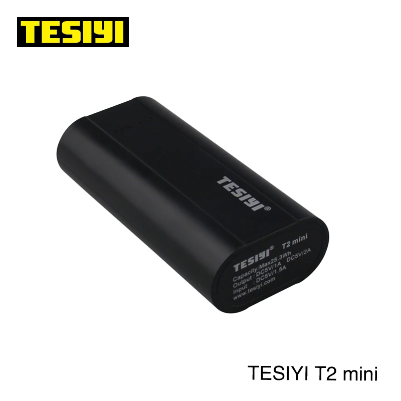 Продукт TESIYI T2 мини Зарядное устройство Черный Белый T2 Smart Digital Зарядное устройство для 2*18650 электронные сигареты дешевые