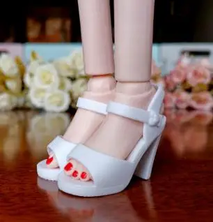 1 пара модных туфель на высоком каблуке для 1/4 BJD куклы аксессуары-сандалии игрушка для девочек - Цвет: style 1