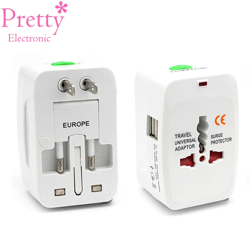 Electric Plug power Socket Adapter International travel adapter Universal Travel USB Power Charger Converter EU UK US AU | Электроника