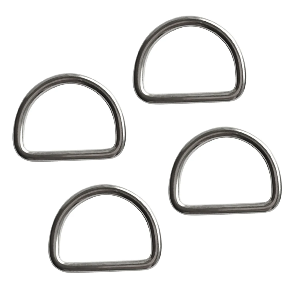 4pcs Diving Scuba D Ring for 1.2' Webbing Harness Corrosion Resistance 316 Stainless Steel for Industrial Snorkeling Application 4pcs Diving Scuba D Ring for 1.2' Webbing Harness Corrosion Resistance 316 Stainless Steel for Industrial Snorkeling Application