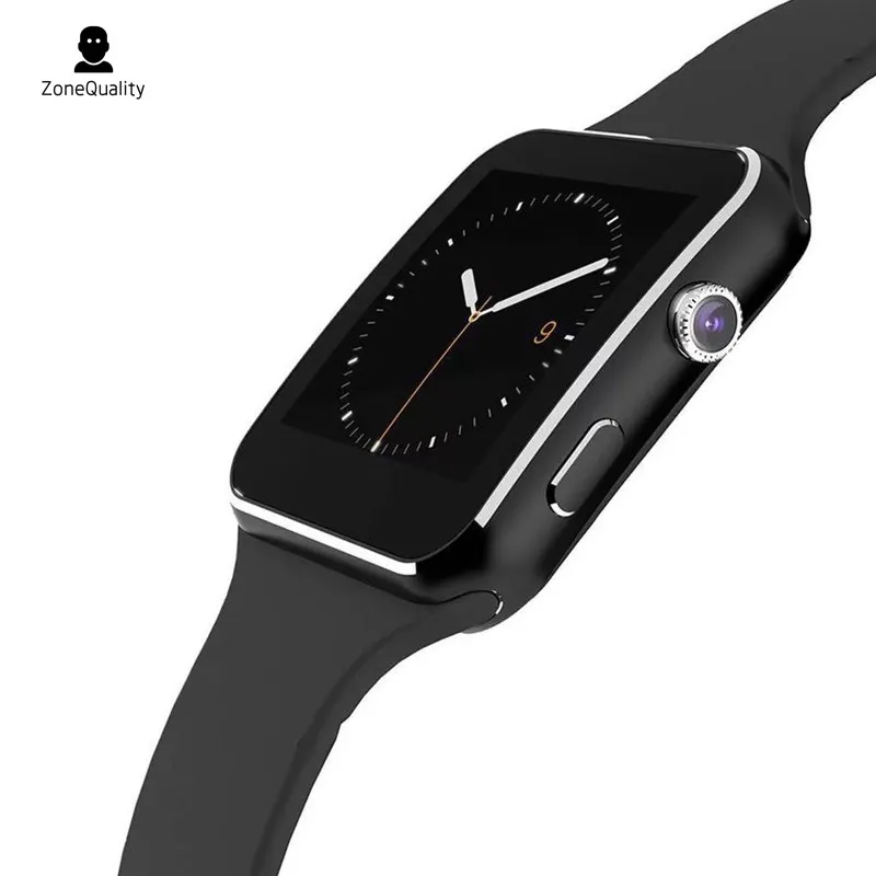 

X6 Bluetooth Smart Horloge Sport Passometer Smartwatch met Camera Ondersteuning Sim-kaart Whatsapp Facebook voor Android Telefoo