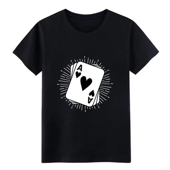 

Men's Poker Ace T-Shirt & Gift t shirt create 100% cotton Crew Neck male Graphic Authentic summer Formal shirt