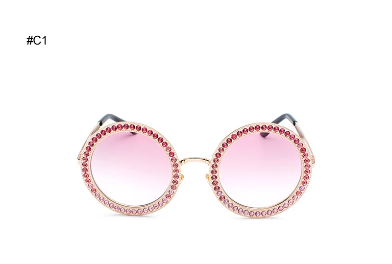 New Fashion Diamond Round Sunglasses (15)