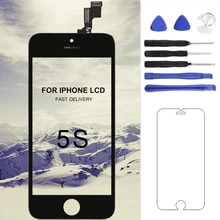 Продажа Для iPhone 5S ЖК-дисплей oem качества Экран Замена 100% бренд ЖК-Экран без битых пикселей Best Сенсорный экран Бесплатная доставка