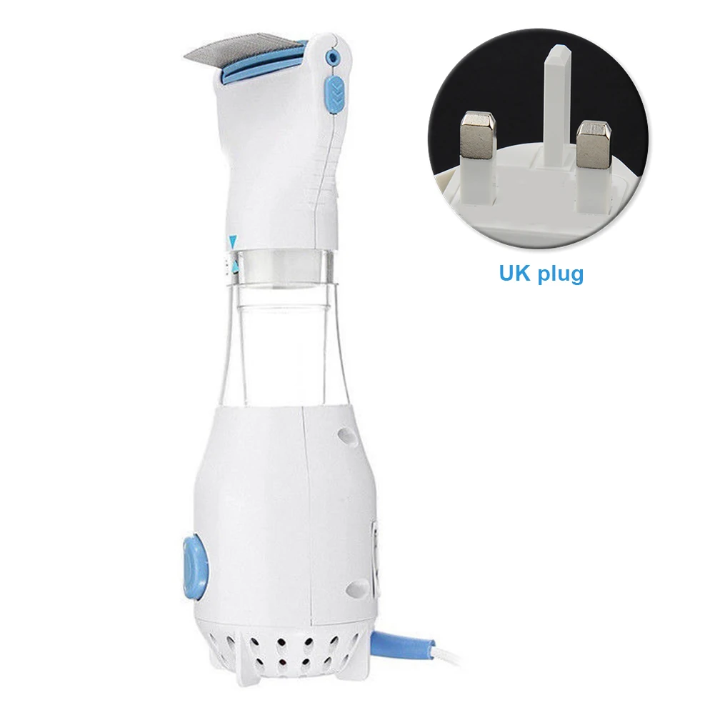 

Hair Treatment Led Vacuum Hygienic Comb Round Teeth Electric Lice Cleaner Pet Filter Dog