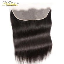 Nadula волосы фронтальные 13*4 Кружева Фронтальные Средний коричневый/прозрачное кружево бразильские прямые волосы фронтальные 130% удел Remy человеческие волосы