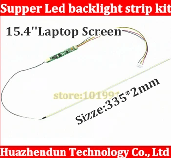 

8pcs 335mm*2mm 15.4'' Adjustable brightness led backlight strip kit,Update 15.4inchwide laptop LCD ccfl panel to LED backlight