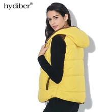 M XXXL 2017 New Brand Spring Autumn Slim Velvet Women Vest Jacket Warm Cotton Hooded Winter