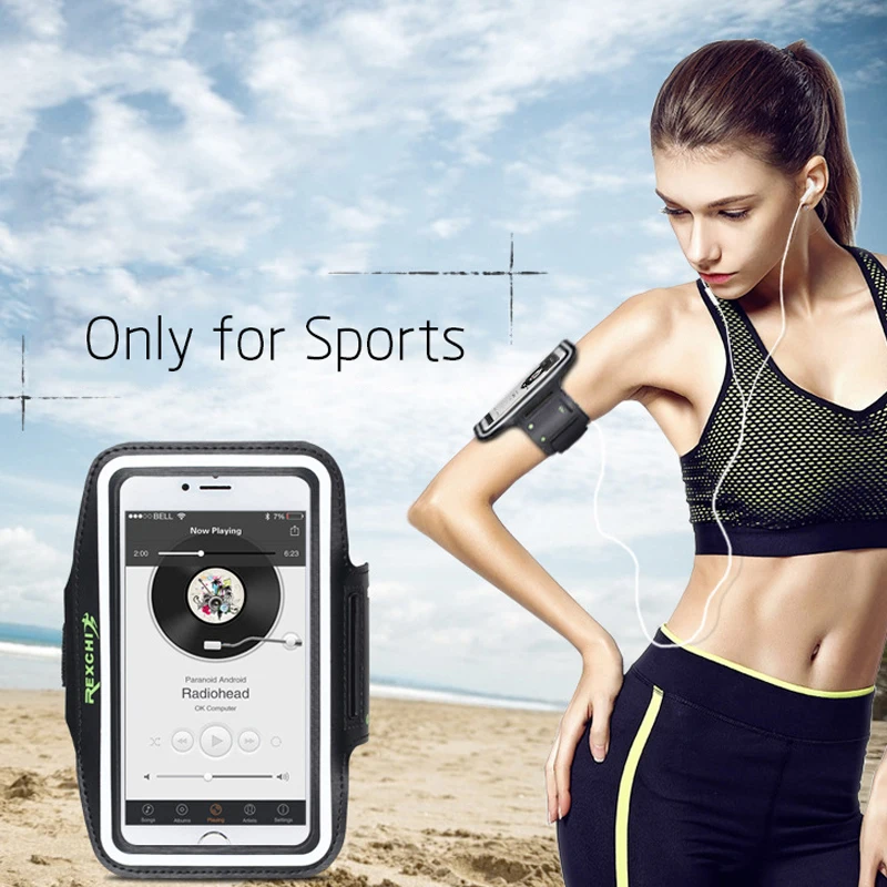 

Breathable Phone Armbands for iphone 8 Universal Running Shoulder Phone Bags Runner Phone Holder for Samsung S7 edge Note 8 Plus