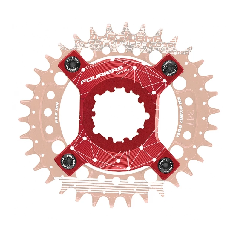 Fouriers ADP-GXP104 велосипед CNC кольцо цепи велосипеда паук адаптер для pcd 104 мм передняя Звездочка Совместимость с XX1 X0 X9 GXP шатуны