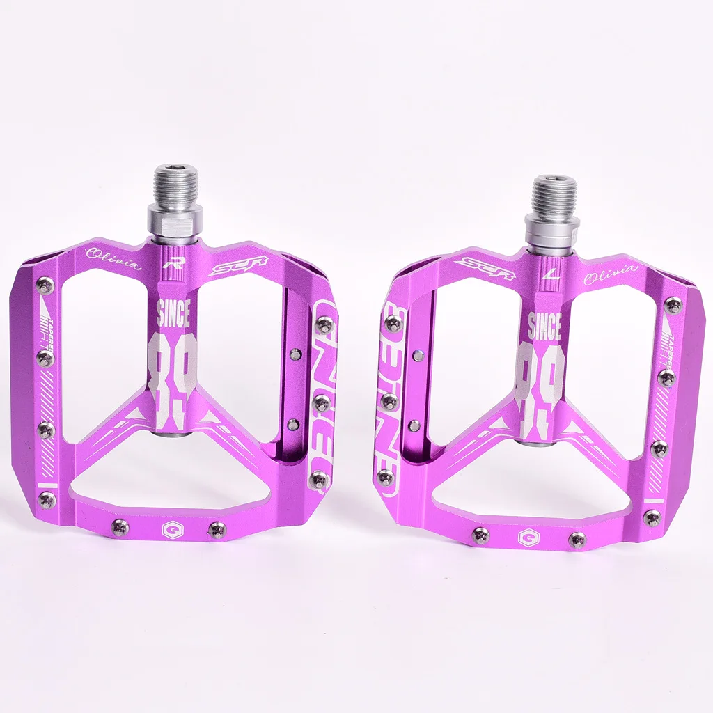 ENLEE Sicne89 Mountain Bike Pedals Ultralight Bike Pedals CNC Aluminum Alloy Pedals Bearing Pedals