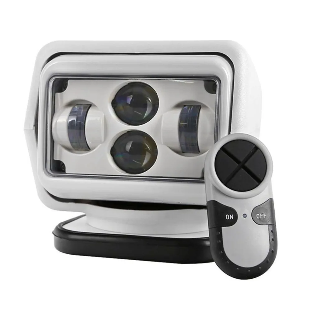 

1Pc 60W Wireless Led Marine Searchlight 12V 24V Led Searching Light Remote Control Spot Light Car Led Work Light