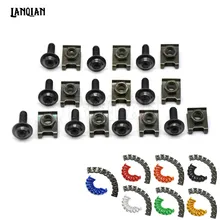 10x motorcycle body work fairing bolts screws 6mm For Motor Guzzi V7 BREVA 1100 750 griso