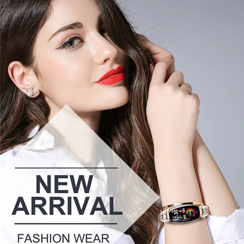 2019 Women Lady Fashion Smart Wristband Heart Rate Blood Pressure Smart Bracelet H8 Fitness Tracker Smart Watch Band Female Girl 2019 Women Lady Fashion Smart Wristband Heart Rate Blood Pressure Smart Bracelet H8 Fitness Tracker Smart Watch Band Female Girl