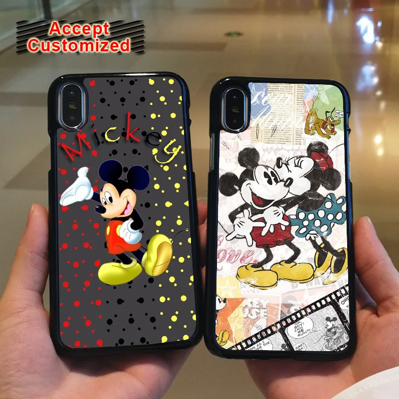 

Mickey Cover Shell Case for iPhone 7 8 6 6S Plus 10 X XS Max XR 5 5S SE Minnie Samsung Galaxy Note 8 9 S8 S9 Plus S6 S7 Edge
