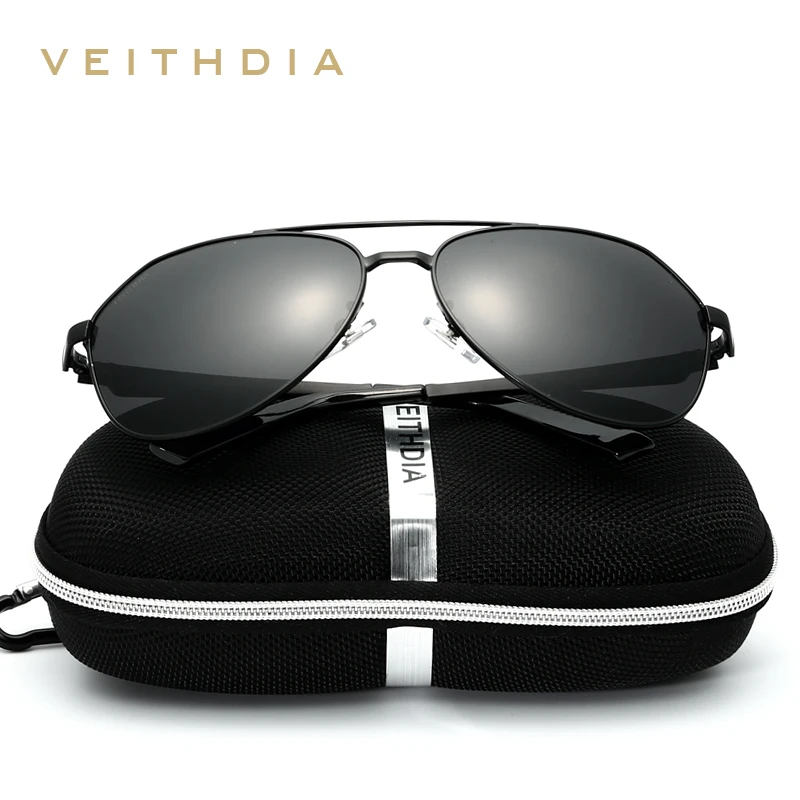 VEITHDIA поляризационные солнцезащитные очки пилота мужские брендовые дизайнерские винтажные женские солнцезащитные очки для мужчин gafas oculos de sol masculino VT3559