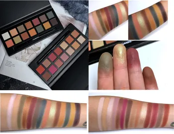 

14 Color Eyeshadow Palette Shimmer Matte Chrome Pigmented Glitter Eyes Shadow Pallete Natural LongLast Cosmetic Makeup Palette