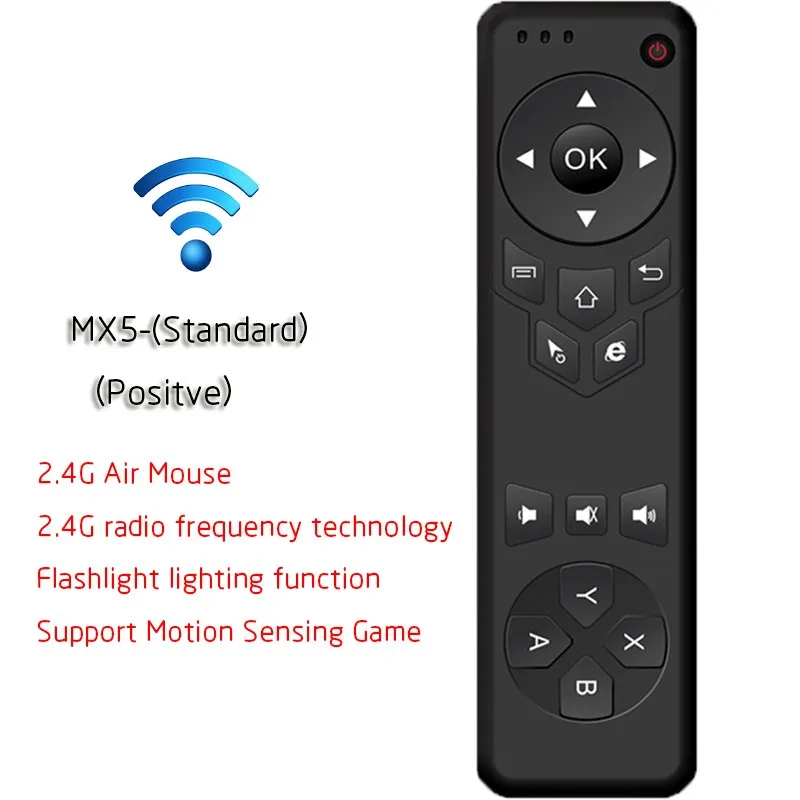 MX5 2.4G Wireless Remote Control Air Mouse Wireless Remote Controller With Receiver Adapter For Smart TV Android TV Box PC