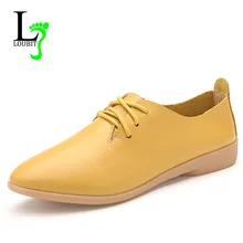 Женская обувь; Повседневная Осенняя обувь на плоской подошве; женские кроссовки на плоской подошве; женские кожаные лоферы со шнуровкой; модная обувь для мам; большие размеры