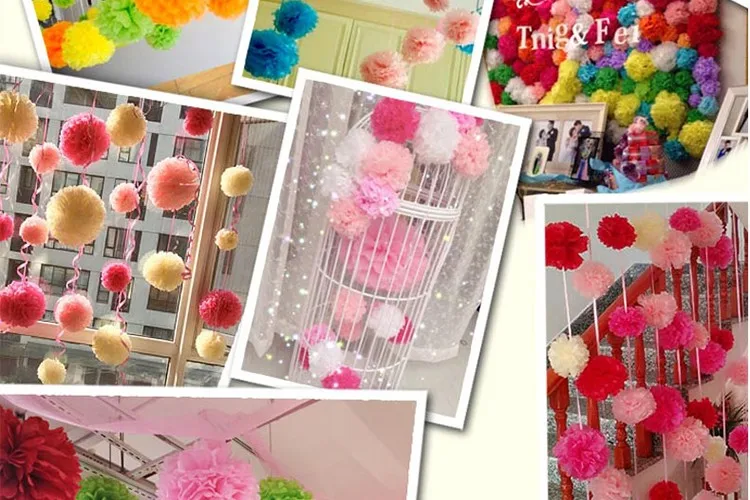 paper pompom flower wedding party decoration peony artificial flower (52)