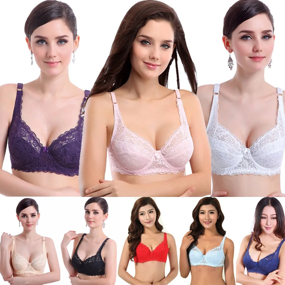 

2017 Sexy Beach Swimwear Women Swimsuit Women Sexy Push Up Deep V Ultrathin Underwire Bathsuit Padded Lace Brassiere Bra
