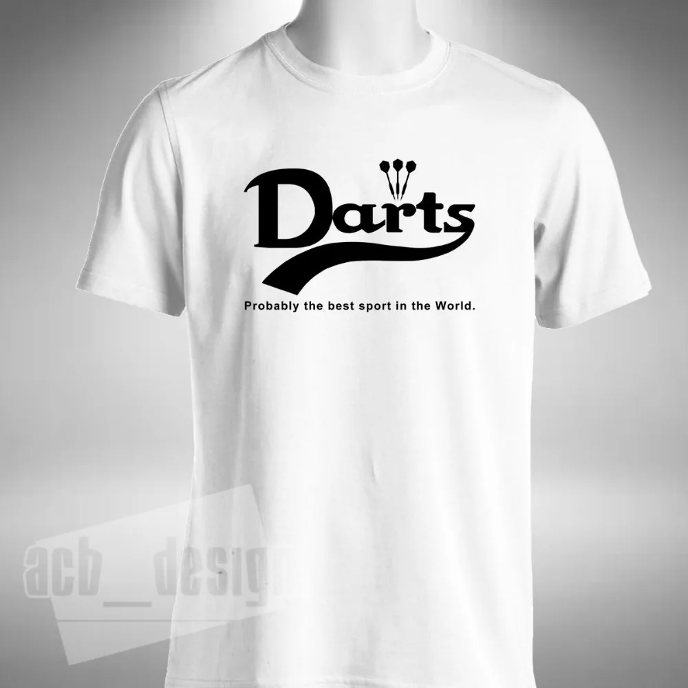 Мужская футболка Darts вероятно лучшая спортивная с рисунком в стиле ретро Тейлор