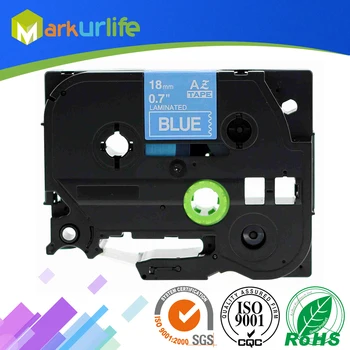 

1 Pack Laminated Tape TZE545 Tze545 TZe-545 Compatible for Brother P-Touch Labeler Adhensive tze545 ( White on Blue, 18mm x 8m)