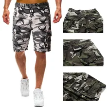Камуфляжные карго-шорты камуфляжные мужские новые мужские s мужские шорты в повседневном стиле свободные рабочие шорты мужские военные Короткие штаны мужские рабочие шорты