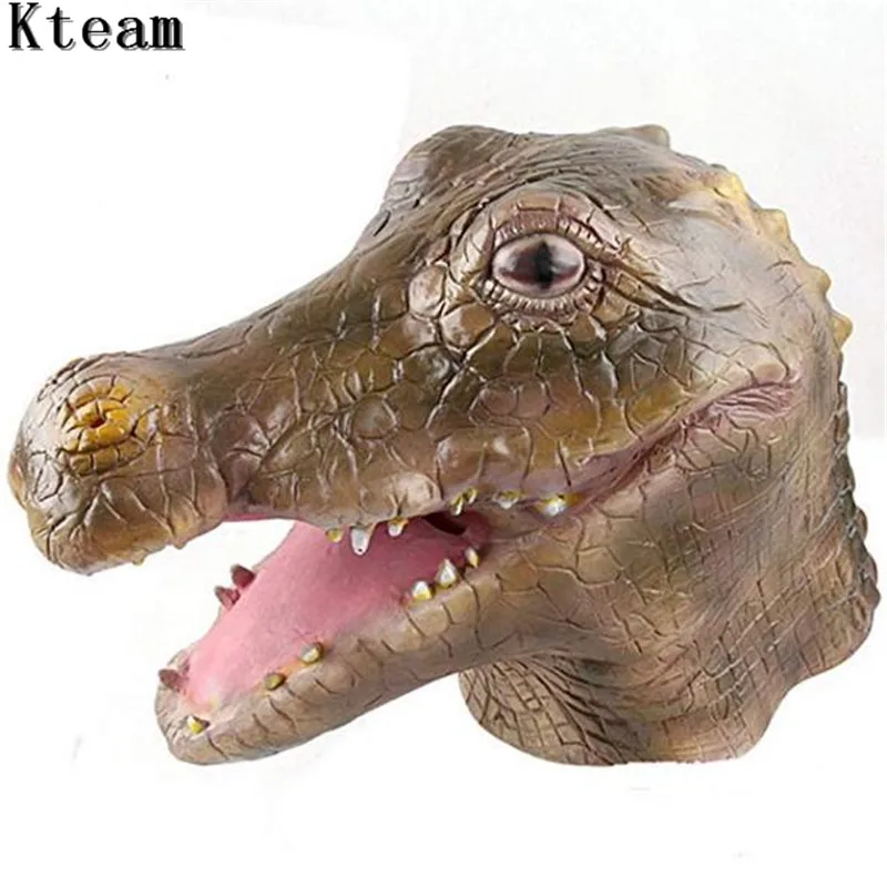 

Hot New Realistic Creepy Scary Crocodile Mask Latex Full Face Adult Animal Mask Costume Carnival Halloween Party Face Head Masks