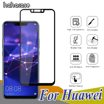 

100pcs Printing Hard Edge Screen Proetcor Tempered Glass For Huawei Mate 20 10 Pro 20X Y9 Y5 2019 Nova 5i HD Explosion-proof